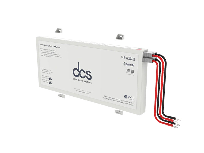 DCS 12v 120Ah Super Slimline Deep Cycle Lithium Iron Phosphate (LiFePo4) Battery