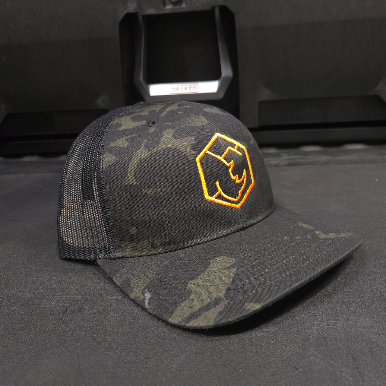 RHINO ADVENTURE GEAR Black MultiCam Trucker Hat