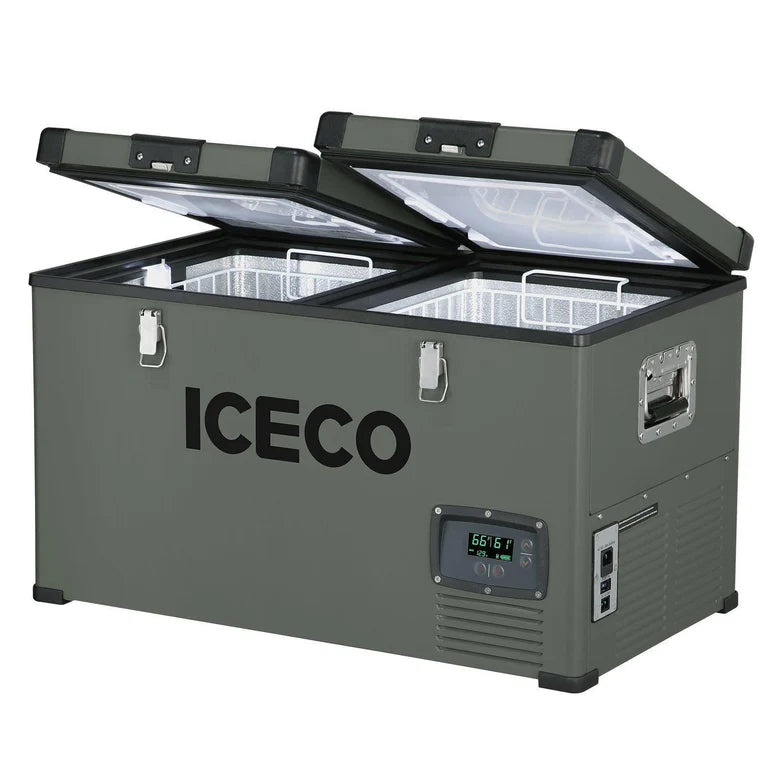 ICECO VL60 Dual Zone Metal Freezer with Cover 60LT