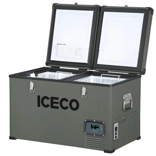 ICECO VL65 Dual Zone Metal Freezer with Cover 65LT