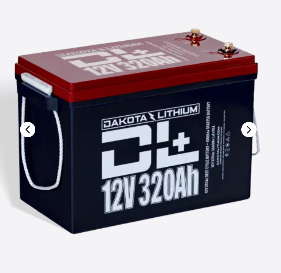 DAKOTA LITHIUM DL+12V 320Ah Dual Purpose LiFePo4 Battery