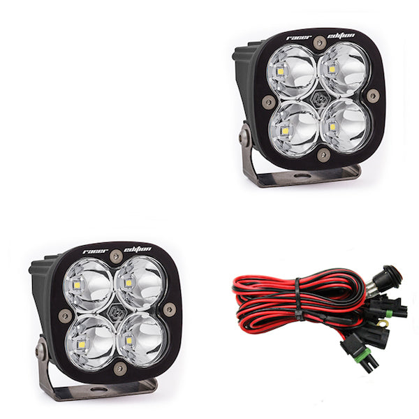 BAJA DESIGNS Squadron Racer Edition Off Road LED Light (Single, Pair) -  Squadron Racer Edition Pair / White/Spot / Standard/Black