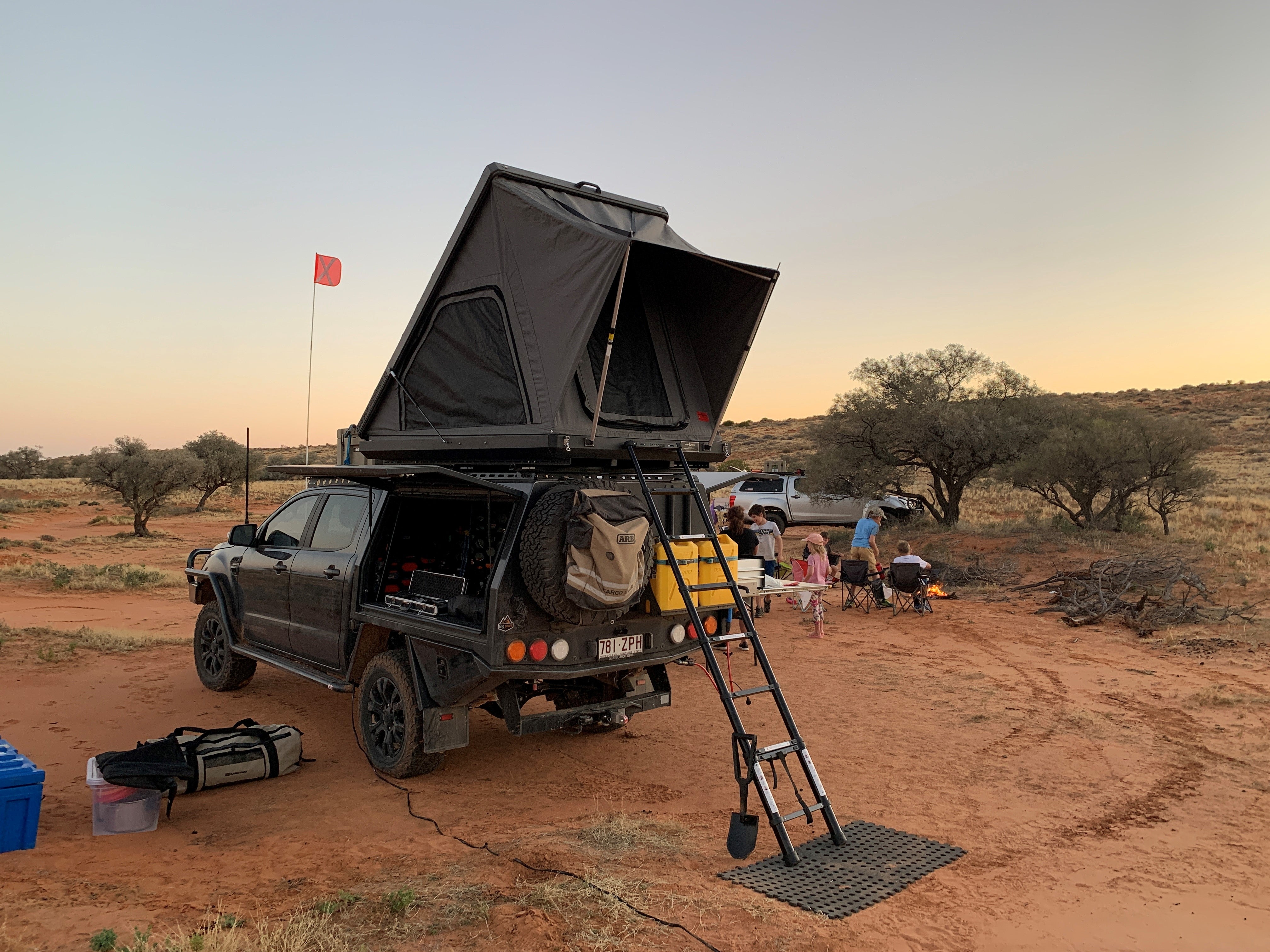 Tent roof clearance